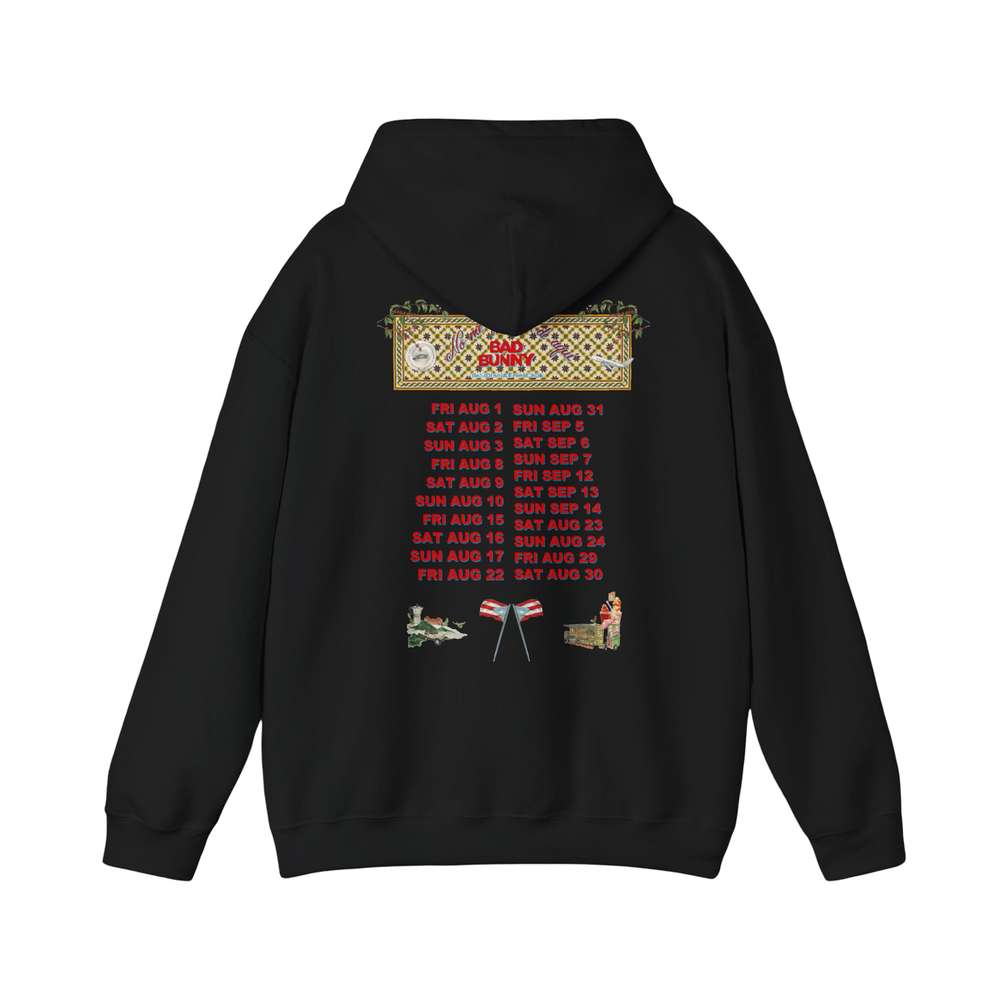DTMF Merch - Black Green Concho Tour Dates Hoodie