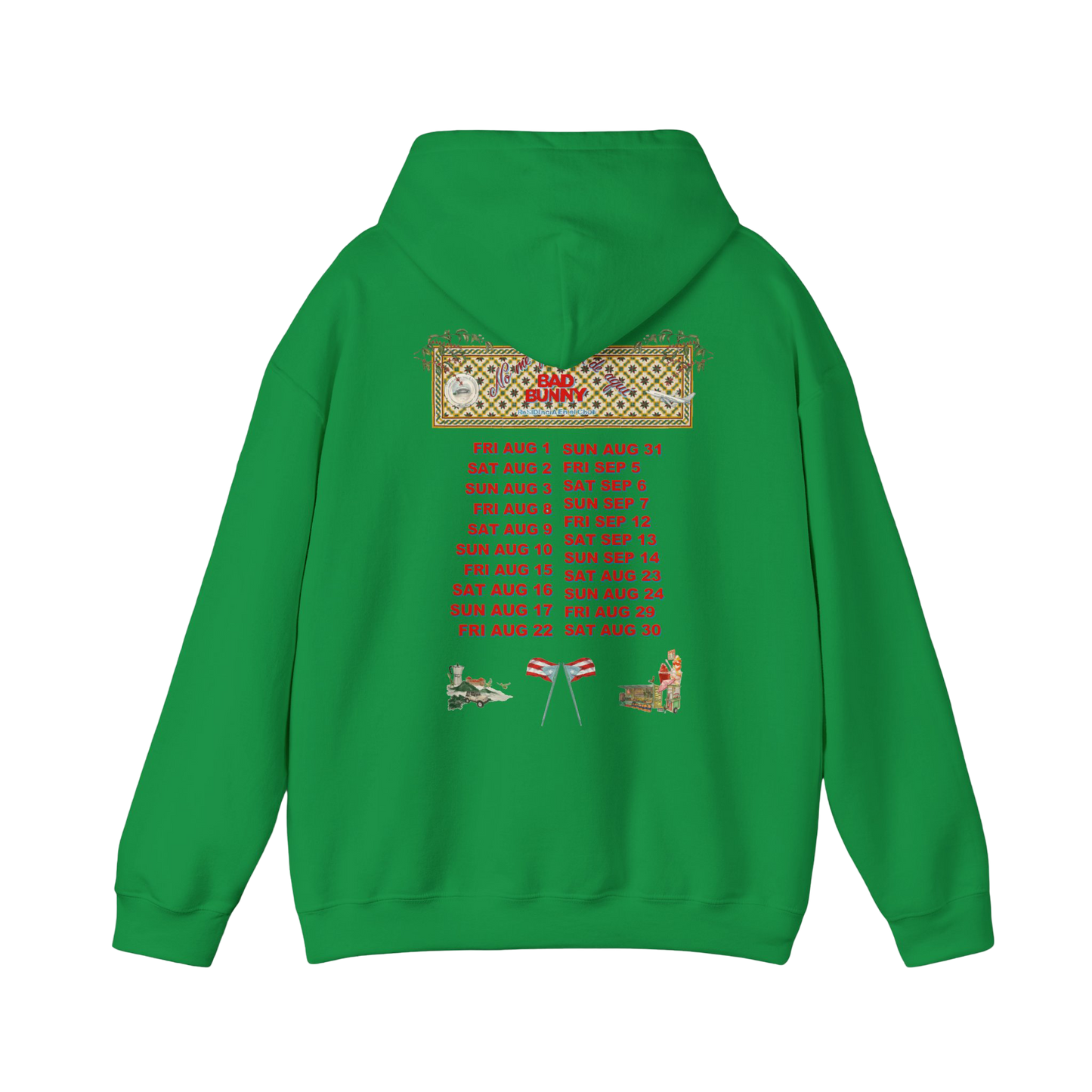 DTMF Merch - Green Concho Tour Dates Hoodie