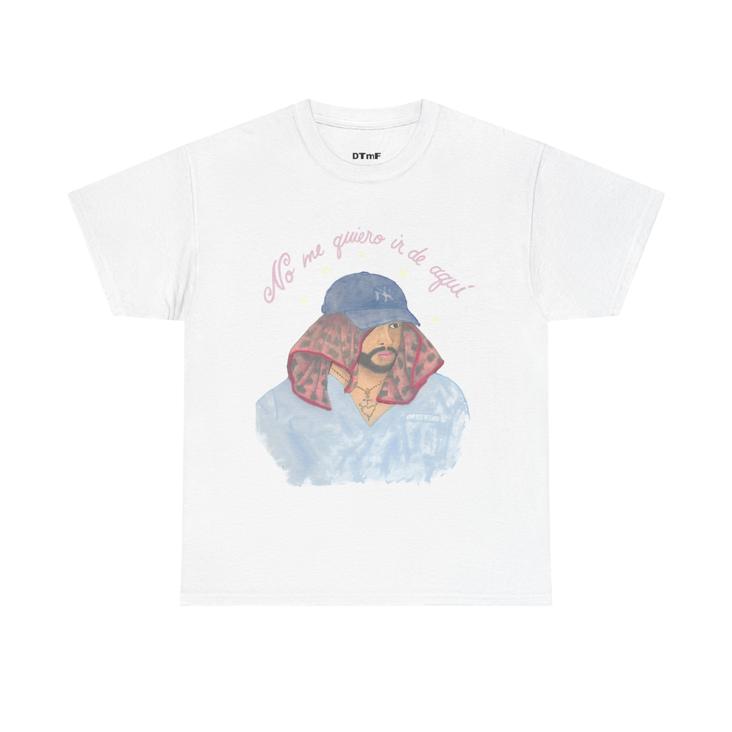 DTMF Merch - No Me Quiro White Tee