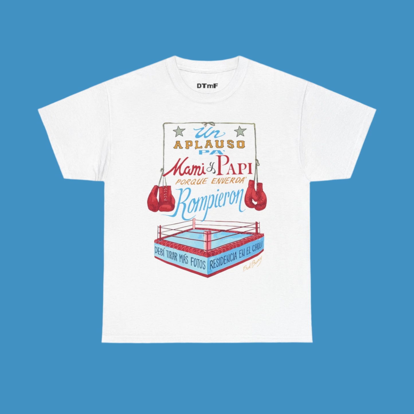 DTMF Merch - White Boxing Tee