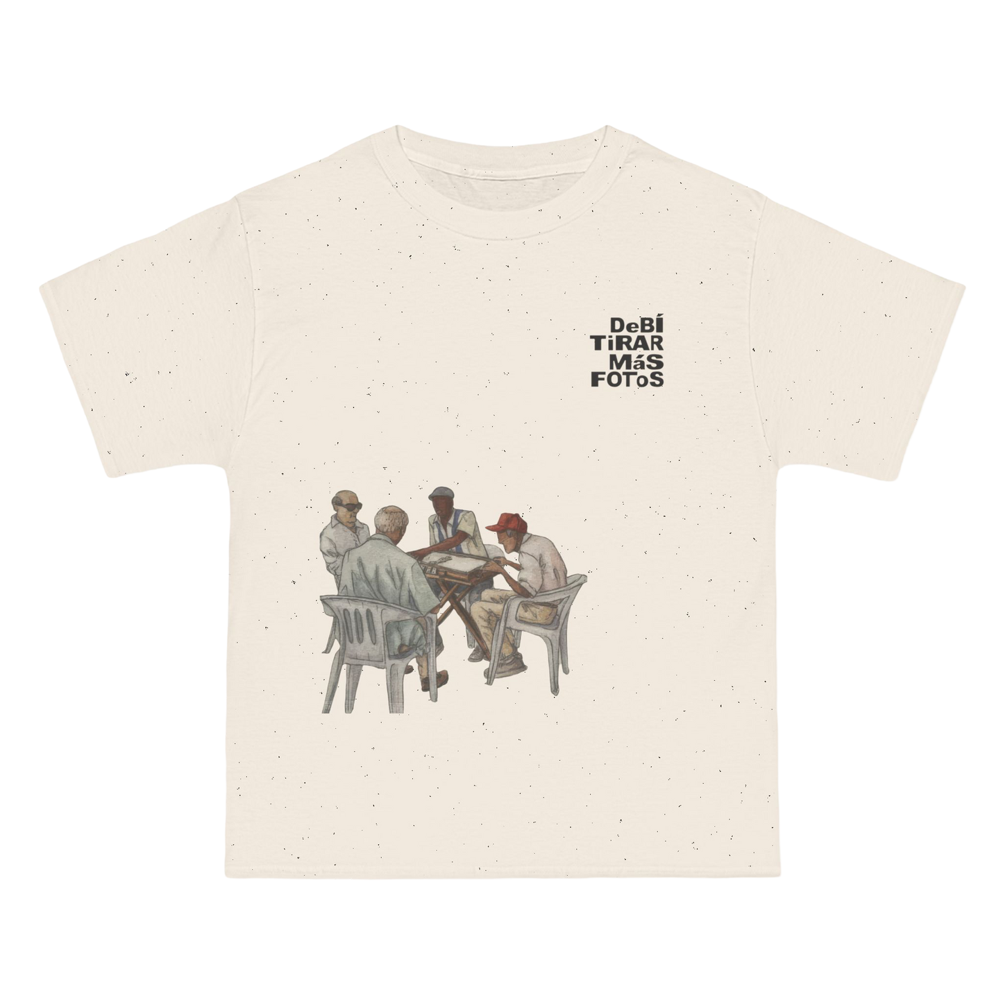 BAD BUNNY MERCH - DTFM Cream Juego de Dominó T-Shirt