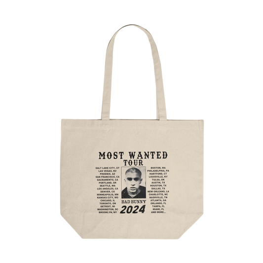 MOST WANTED TOUR MERCH - TOUR DATES TOTE BAG