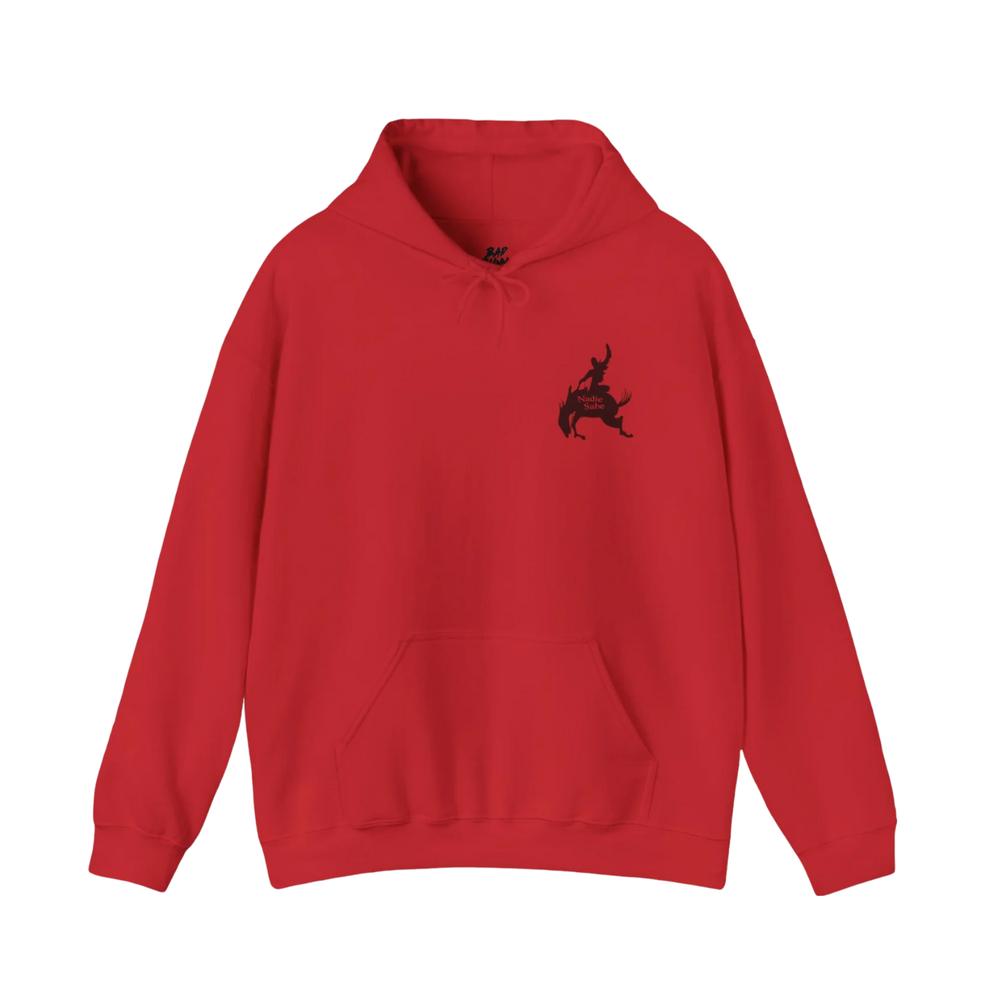 MOST WANTED TOUR - NADIE SABE MOST WANTED HORSE HOODIE RED