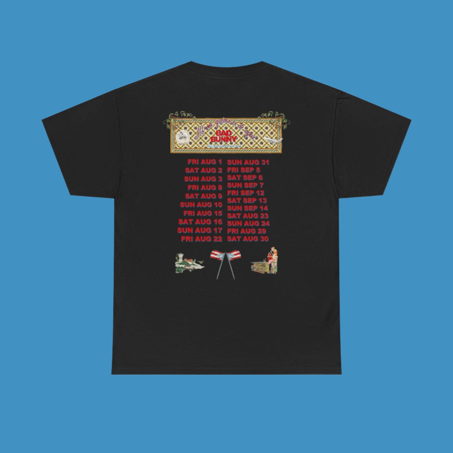 DTMF Merch - DTMF Black Concho Tour Dates T-Shirt