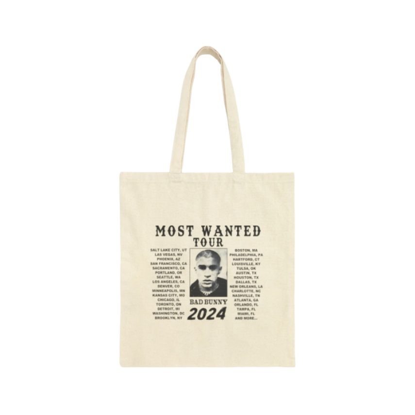 MOST WANTED TOUR MERCH - TOUR DATES TOTE BAG