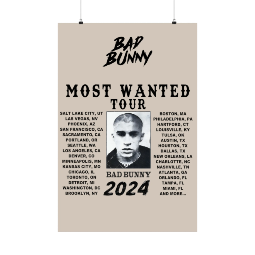 MOST WANTED TOUR MERCH - TOUR POSTER