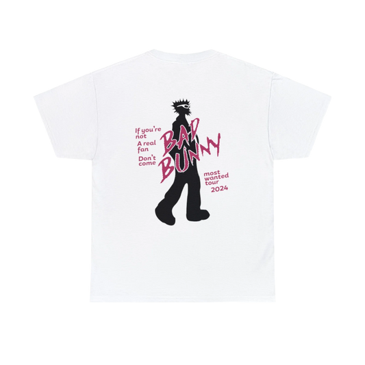 MOST WANTED TOUR - SIGNATURE REAL FAN WHITE COTTON TEE